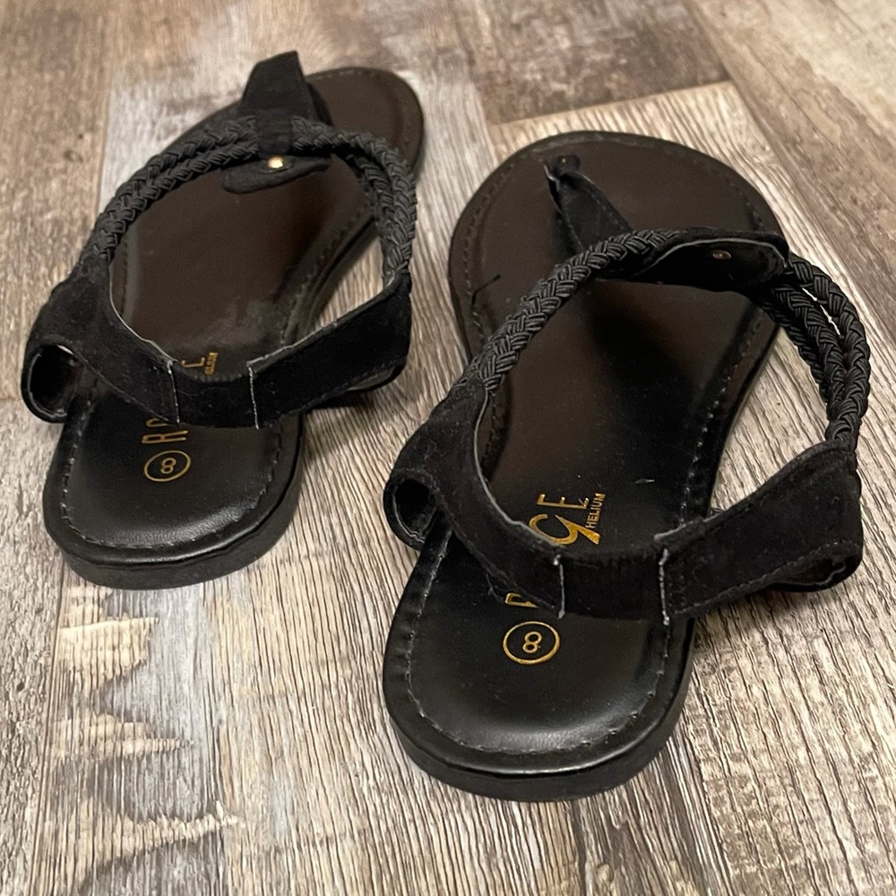 SOLD Womens black sandals size 8 - Picture 5 of 11